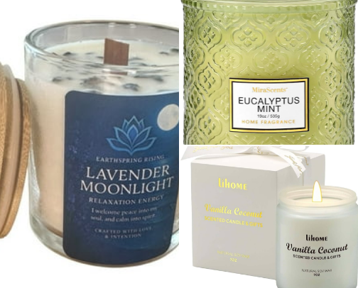 VONETTA'S CANDLE GLOW COLLECTION. cover photo collage