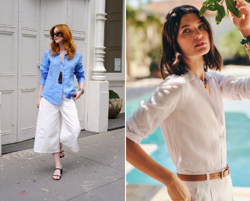 The Best Women's Linen Shirts for Summer: Breathable, Comfortable & Easy to Style cover photo collage