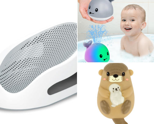 Splish Splash Baby Loves The Bath! cover photo collage