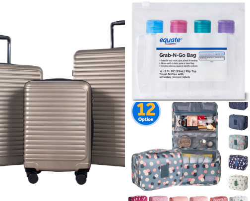 Walmart travel essentials cover photo collage