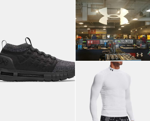 Under Armour cover photo collage