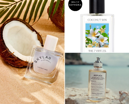 Coconut Perfumes for Summer cover photo collage
