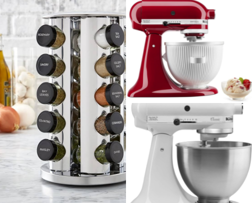 Kitchen items cover photo collage