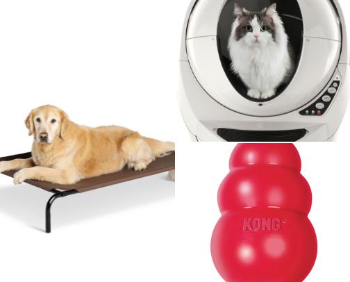 PET FAVORITES: FOOD, TREATS, TOYS, AND SUPPLIES cover photo collage