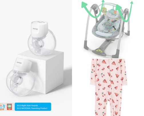 Baby items cover photo collage