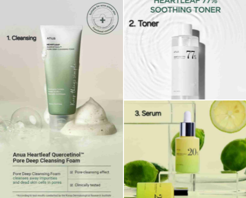 Care for oily, sensitive and blackhead-prone skin 🧏‍♀️ cover photo collage