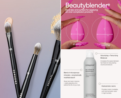 Fav beauty items!🍓 cover photo collage