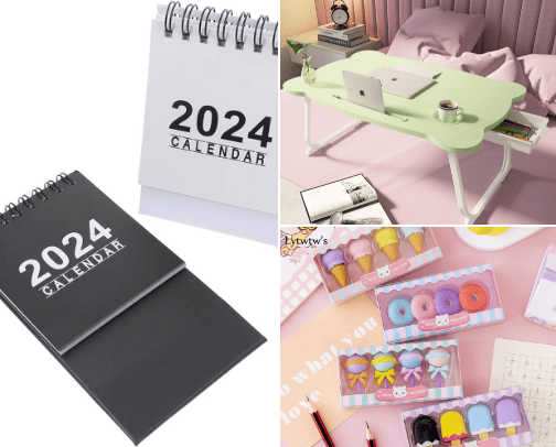 Aliexpress & Amazon student accessories cover photo collage