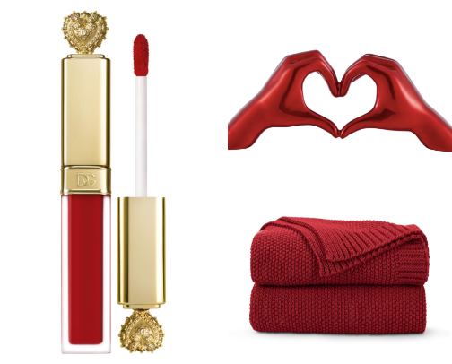 Red Aesthetic cover photo collage