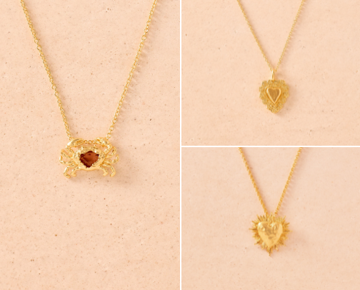 Unique jewelry peaces cover photo collage