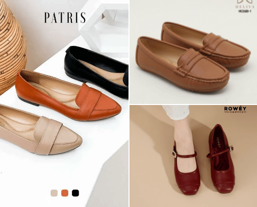 Flat Shoes Wanita: Pilihan Terbaik untuk Kenyamanan dan Gaya Sehari-hari cover photo collage
