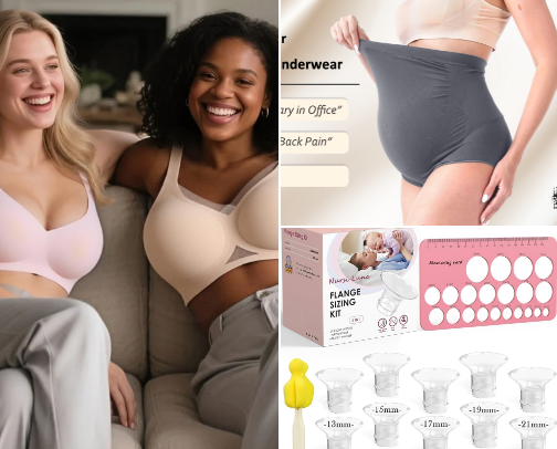 Pregnancy and postpartum cover photo collage