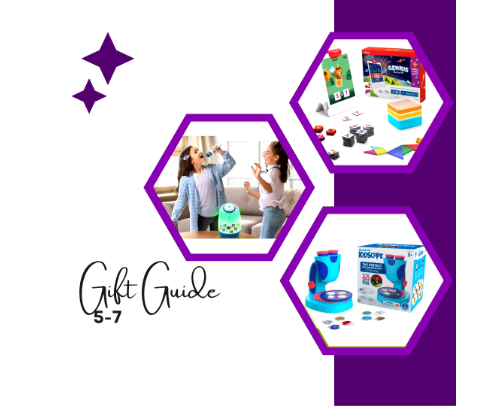 Gift guide ages 5-7 cover photo collage