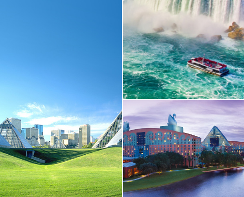 Travel itinerary for Canada and USA based on where I have been! cover photo collage