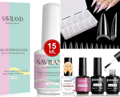 at home nail tech! cover photo collage