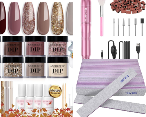 at-home nails 💅 cover photo collage