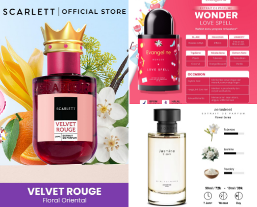 Wangi Mewah Gak Harus Mahal! ✨ Rekomendasi Parfum Lokal Tahan Lama Rasa High-End ❤️ cover photo collage