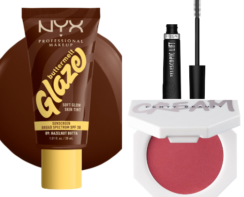 Cheap everyday facebeat  Make-up products cover photo collage