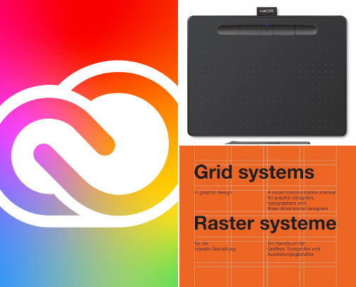 My Essentials as a Graphic Designer cover photo collage