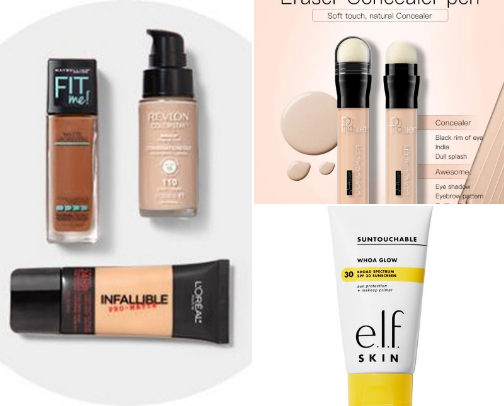 Cosmetics cover photo collage