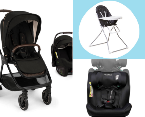 Baby equipment cover photo collage