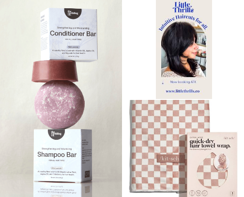Wave and Bounce: hair products and tips for loose curls cover photo collage
