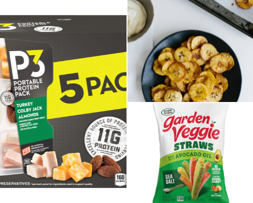 Healthy snacks cover photo collage