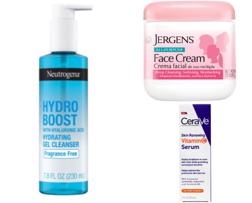 Skincare Faves cover photo collage