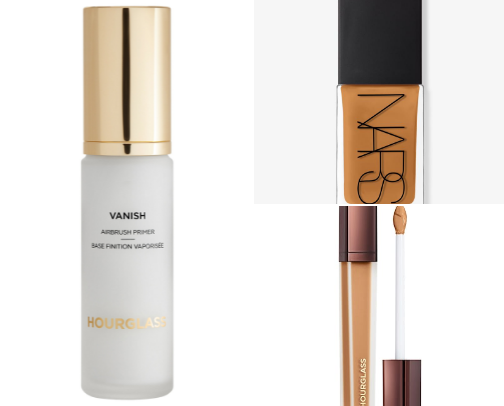 Step by step make up routine with high end products cover photo collage