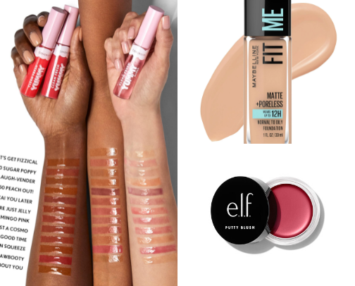 Best drugstore makeup cover photo collage