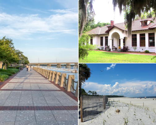 Porch Swings & Shrimp Boats: Where to Eat, Stay & Explore in Beaufort, SC cover photo collage
