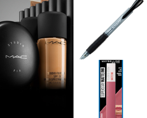 Makeup wear cover photo collage