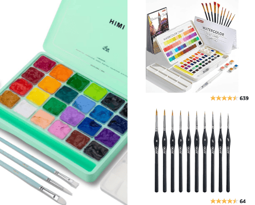 fave art supplies cover photo collage