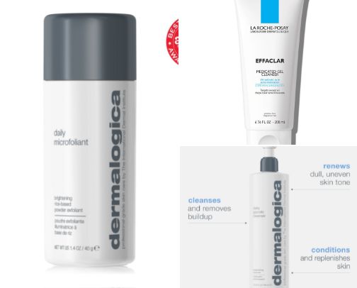 My favorite skincare products as a 30+ year old with combo skin cover photo collage