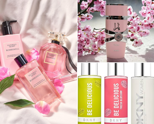 Best smelling perfume cover photo collage