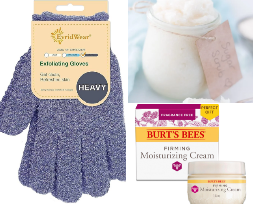 Woman's skin care cover photo collage