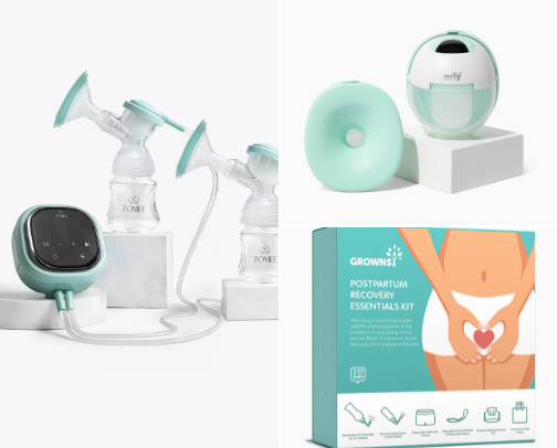 Postpartum 🤍 cover photo collage