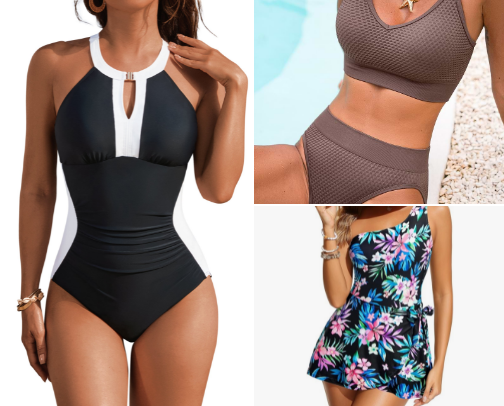 Mom Approved Swimsuits cover photo collage