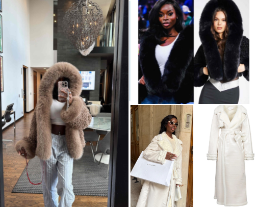 Olandria’s coats/jackets cover photo collage