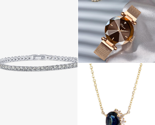 Jewelry will last forever cover photo collage