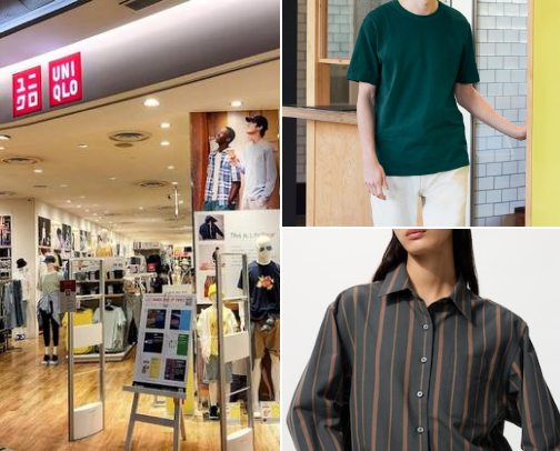 Uniqlo store cover photo collage
