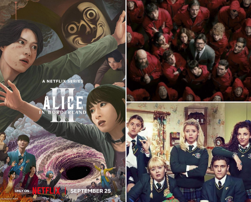 Netflix: seasonal watchlist cover photo collage