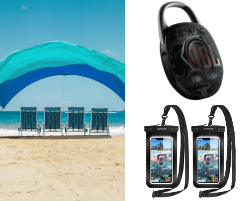The Ultimate Beach Day Packing List cover photo collage