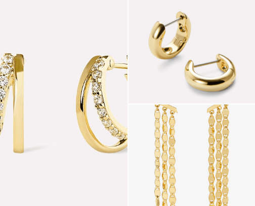 Gold Jewelry cover photo collage