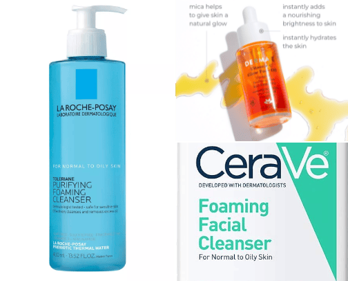 My morning Skincare Routine cover photo collage