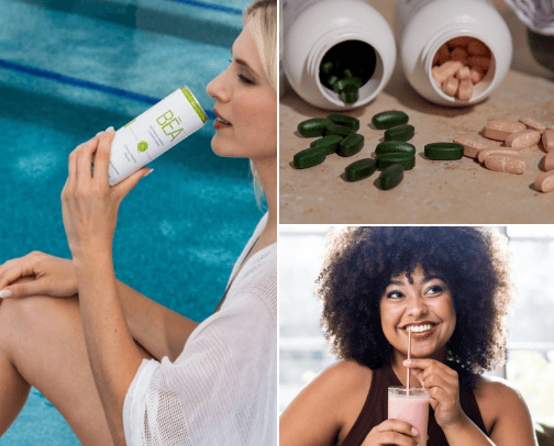 Clean health, Natural Energy cover photo collage
