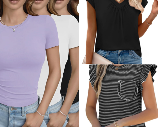 Women’s Casual T-Shirt – Comfortable, Stylish & Everyday Wear cover photo collage