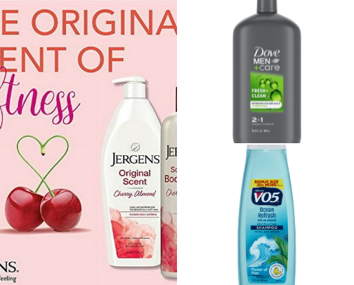 Men's skin/hair care cover photo collage