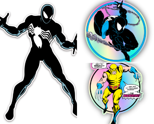 Comic Book Cards & Stickers cover photo collage