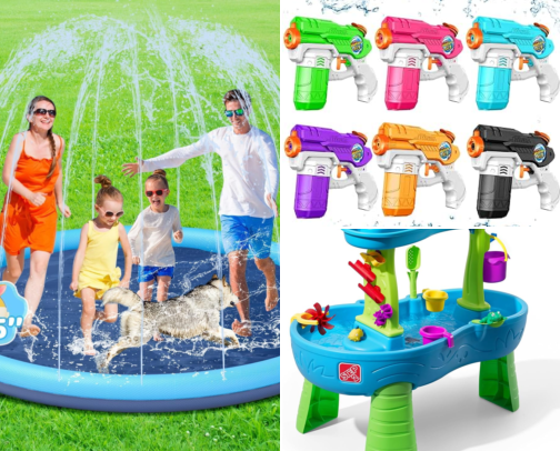 Summer Outdoor Activities for Kids: Backyard Fun & Outdoor Toys cover photo collage